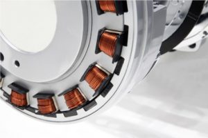 Electric motors contain coiled copper wire, which produce magnetic fields