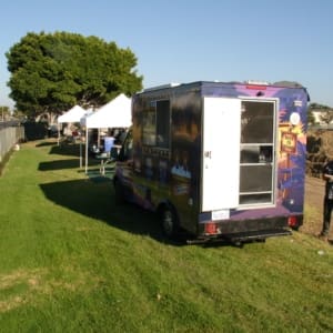 Employees and their families enjoyed the Shrimp vs. Chef gourmet food truck experience