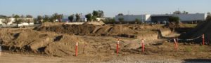 Pre-build at MWS’s plot on 5.7 acres of raw land at McInnes Ranch in Oxnard in (2019)